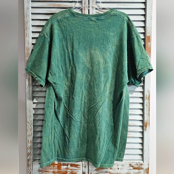 SUBLIME OFFICIAL LICENSED VINTAGE STYLE TEE L Green Distressed Dyed Rock NWOT - Picture 5 of 5